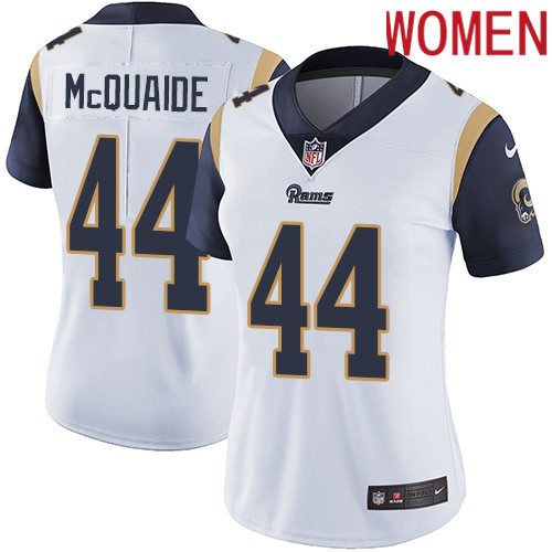 2019 Women Los Angeles Rams 44 McQuaide white Nike Vapor Untouchable Limited NFL Jersey